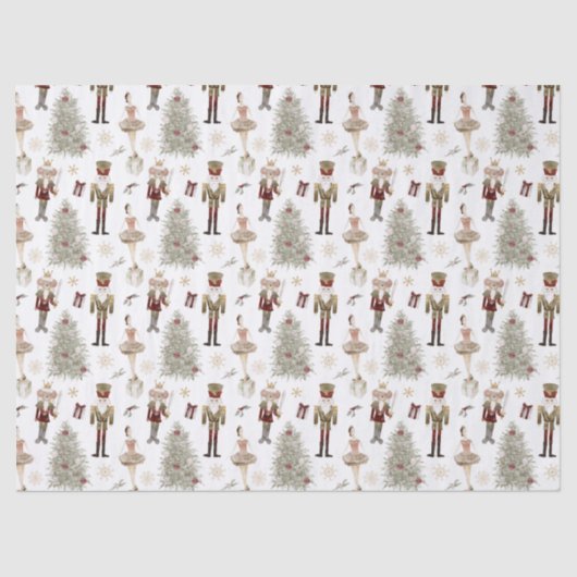 Nutcracker Ballet Weihnachten Seidenpapier (Vorderseite)