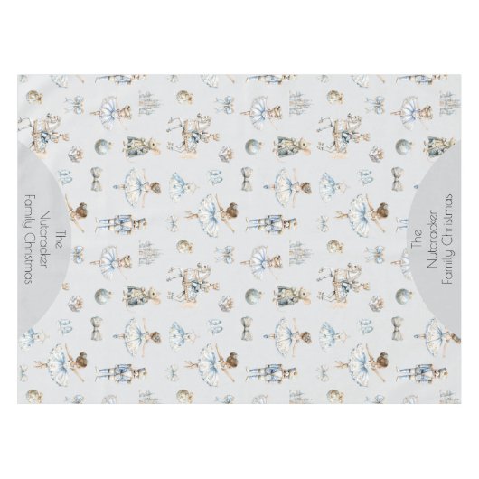 Nutcracker Ballet Weihnachten Tischdecke (Vorderseite (Horizontal))
