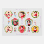 Nutcracker Ballet Weihnachts-Foto Geschenkpapier Set (Vorderseite)