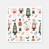 Nutcracker Ballet Weihnachts-Party Serviette (Vorderseite)