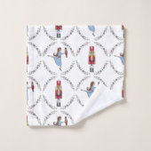 Nutcracker Ballet Weihnachtsbäder Dekoration Badhandtuch Set (Waschlappen)