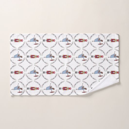 Nutcracker Ballet Weihnachtsbäder Dekoration Badhandtuch Set (Handtuch)