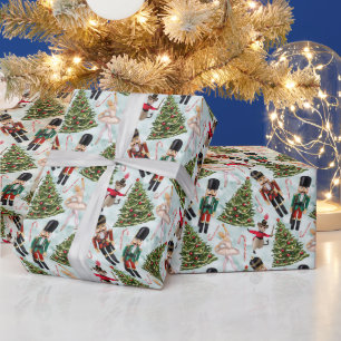 Nutcracker Ballet Weihnachtsbilder Wrapping Paper Geschenkpapier