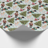 Nutcracker Ballet Weihnachtsbilder Wrapping Paper Geschenkpapier (Ecke)