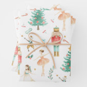 Nutcracker Ballet Weihnachtsbilder Wrapping Paper Geschenkpapier Set (Beispiel)