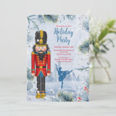 Nutcracker Ballet Weihnachtsfeier Einladung (Stehend Vorderseite)