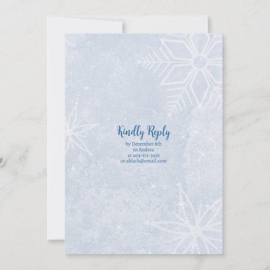 Nutcracker Ballet Weihnachtsfeier Einladung (Rückseite)