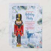 Nutcracker Ballet Weihnachtsfeier Einladung (Vorne/Hinten)