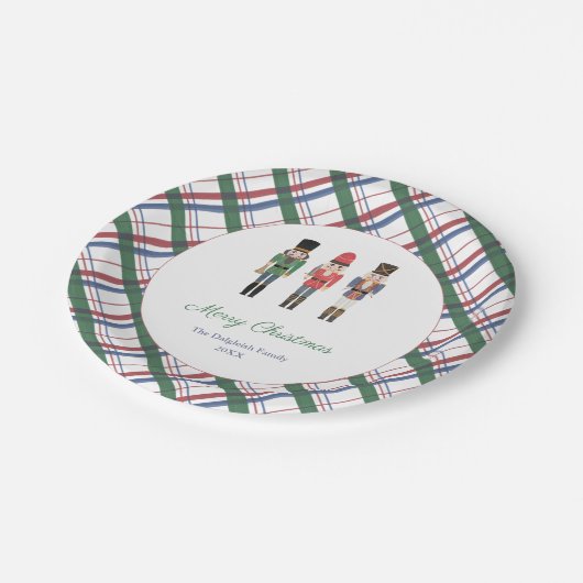 Nutcracker Ballet Weihnachtsfeiertage Brunch Party Pappteller (Schrägansicht)