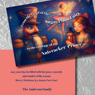 Nutcracker Ballet Weihnachtsthema Feiertagskarte