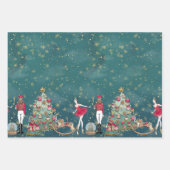Nutcracker Ballet Weihnachtswackelpapier-Blätter Geschenkpapier Set (Vorderseite 2)
