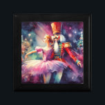 Nutcracker Ballet Weihnachtsweih Ballerina Erinnerungskiste<br><div class="desc">Nutcracker Ballet Watercolor Weihnachten Ballerina Festtage Geschenkboxen bietet ein traditionelles Weihnachtsballett mit Ballerina und Nutcracker. Ideal für Weihnachtsgeschenke,  Weihnachtsgeschenke,  Feierlichkeiten und vieles mehr. Erstellt von Evco Studio www.zazzle.com/store/evcostudio</div>