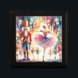 Nutcracker Ballet Weihnachtsweih Ballerina Erinnerungskiste<br><div class="desc">Nutcracker Ballet Watercolor Weihnachten Ballerina Festtage Geschenkboxen bietet ein traditionelles Weihnachtsballett mit Ballerina und Nutcracker. Ideal für Weihnachtsgeschenke,  Weihnachtsgeschenke und vieles mehr. Erstellt von Evco Studio www.zazzle.com/store/evcostudio</div>