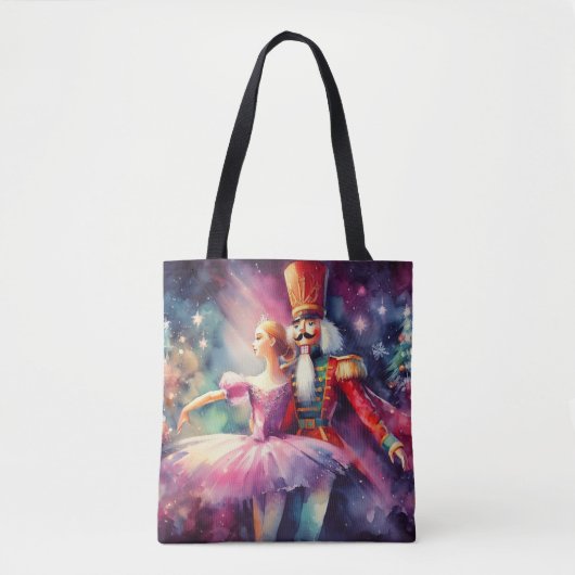 Nutcracker Ballet Weihnachtsweih Ballerina Tasche (Vorderseite)