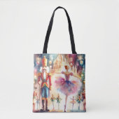 Nutcracker Ballet Weihnachtsweih Ballerina Tasche (Vorderseite)