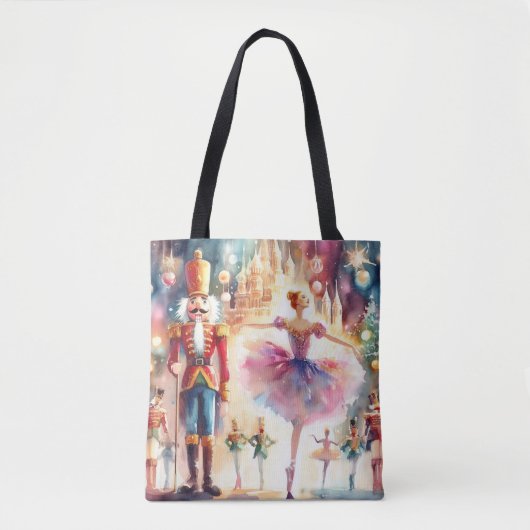Nutcracker Ballet Weihnachtsweih Ballerina Tasche (Vorderseite)