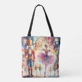 Nutcracker Ballet Weihnachtsweih Ballerina Tasche (Rückseite)
