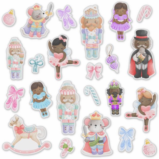 Nutcracker Ballet-Zeichen Aufkleber (Vorderseite)