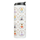 Nutcracker Ballet-Zeichen mit Namen Thermosbecher (Nach links gedreht)