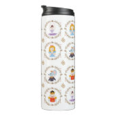 Nutcracker Ballet-Zeichen mit Namen Thermosbecher (Nach rechts gedreht)