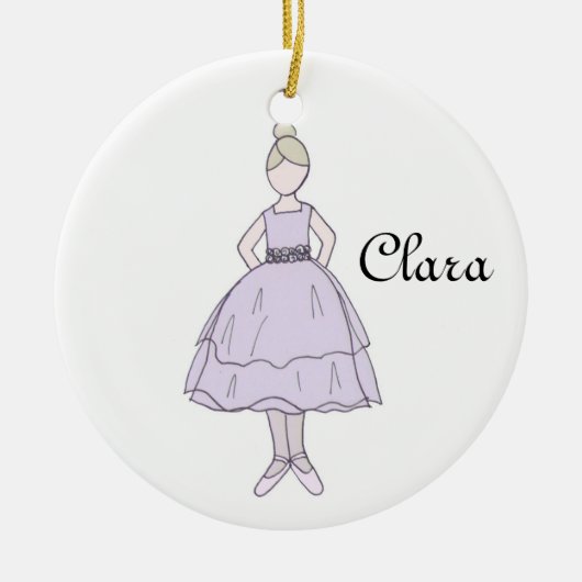 Nutcracker Ballett Clara Keepake Ornament (Vorne)