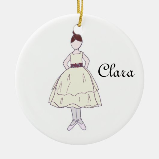 Nutcracker Ballett Clara Keepake Ornament (Vorne)