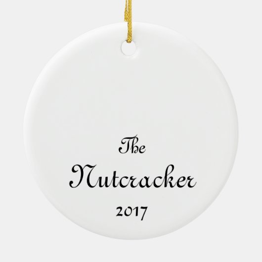 Nutcracker Ballett Clara Keepake Ornament (Hinten)