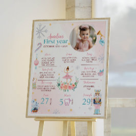 Nutcracker Ballett Erster Geburtstag Meilenstein P Poster