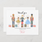 Nutcracker Ballett Farbe Danke Karte (Vorne/Hinten)