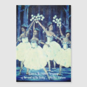Nutcracker Ballett Inspiration Zitat Magnetkarte (Vorderseite)