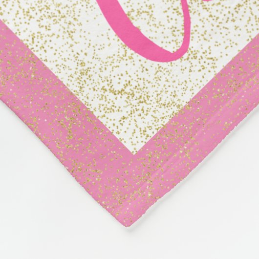 Nutcracker Ballett personalisieren/Rosa Fleece Bla (Ecke)