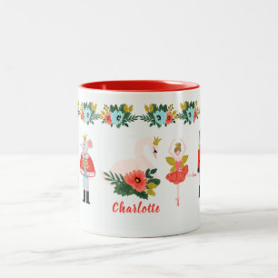 Nutcracker Ballett Personalisierter Name Zweifarbige Tasse