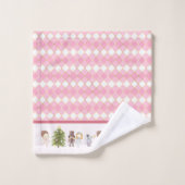 Nutcracker Ballett rosa Handtuchhandtuch Set II (Waschlappen)