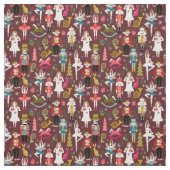 Nutcracker Ballettburgund Stoff (Muster)