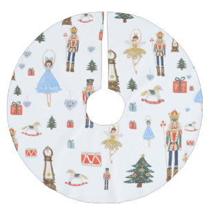 Nutcracker Ballettfarbe Polyester Weihnachtsbaumdecke
