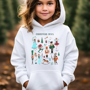 Nutcracker-Ballettfiguren Weihnachten Hoodie