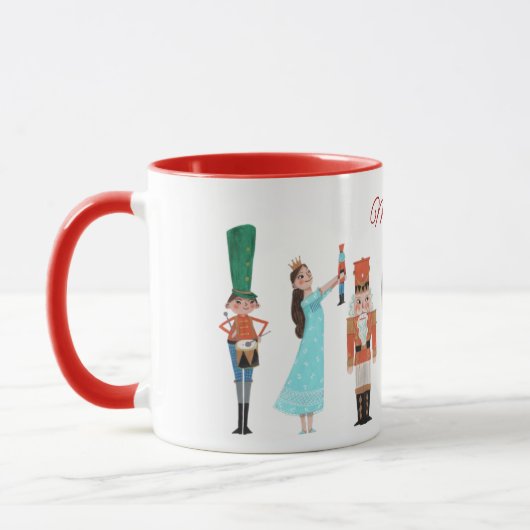 Nutcracker Ballettfiguren Weihnachten Tasse (Links)
