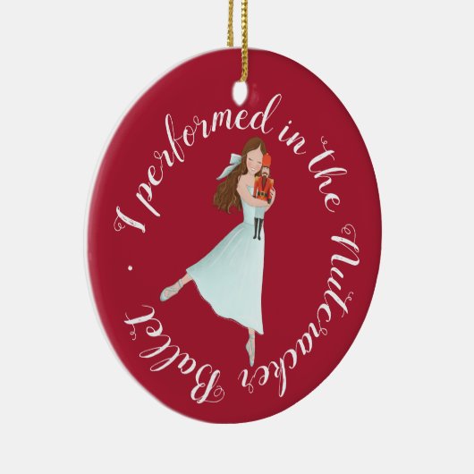 Nutcracker-Ballettleistung | PERSONALISIERT Keramik Ornament (Rechts)