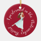 Nutcracker-Ballettleistung | PERSONALISIERT Keramik Ornament (Vorne)