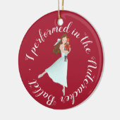 Nutcracker-Ballettleistung | PERSONALISIERT Keramik Ornament (Links)