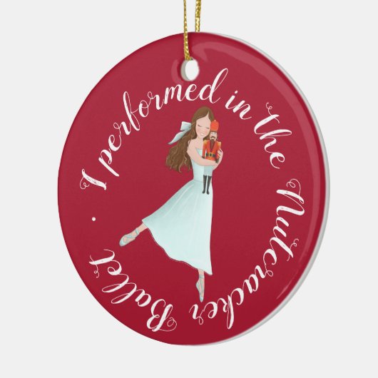 Nutcracker-Ballettleistung | PERSONALISIERT Keramik Ornament (Links)