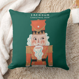 Nutcracker-Ballettzeichen Grün Kissen