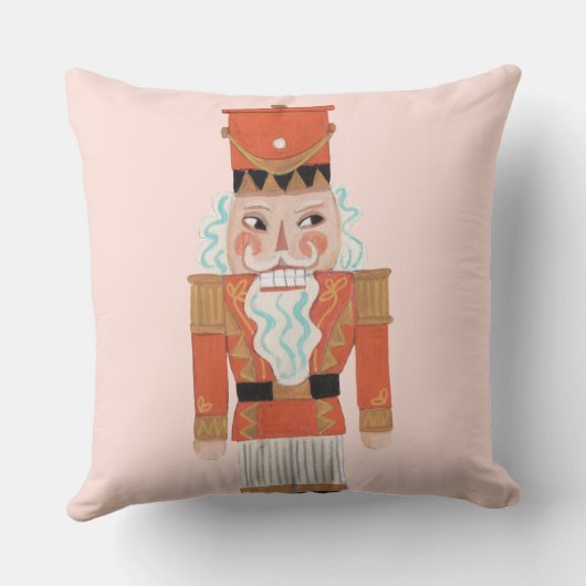 Nutcracker-Ballettzeichen Pink Kissen (Rückseite)