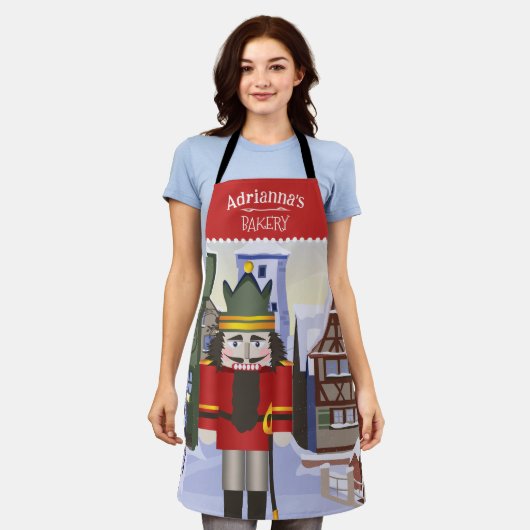 Nutcracker, bayerisch Personalisiert Red Schürze (Getragen)