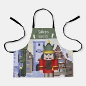 Nutcracker, bayerischer Personalisierter Grüner Schürze (Vorderseite)