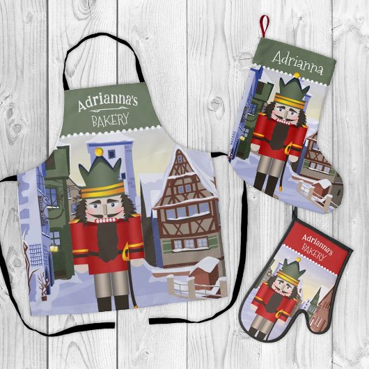 Nutcracker, bayerischer Personalisierter Grüner Schürze