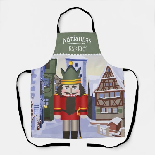 Nutcracker, bayerischer Personalisierter Grüner Schürze (Vorderseite)