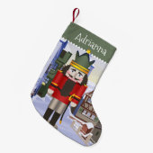 Nutcracker, bayerisches deutsches Grünes Personali Kleiner Weihnachtsstrumpf (Vorderansicht (hängend))