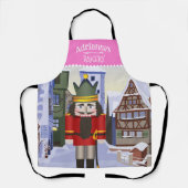 Nutcracker, bayerisches Personalisiertes Rosa Schürze (Vorderseite)