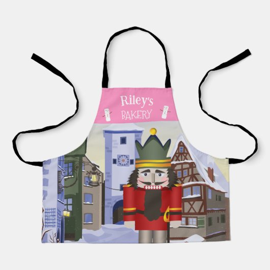 Nutcracker, bayerisches Personalisiertes Rosa Schürze (Vorderseite)